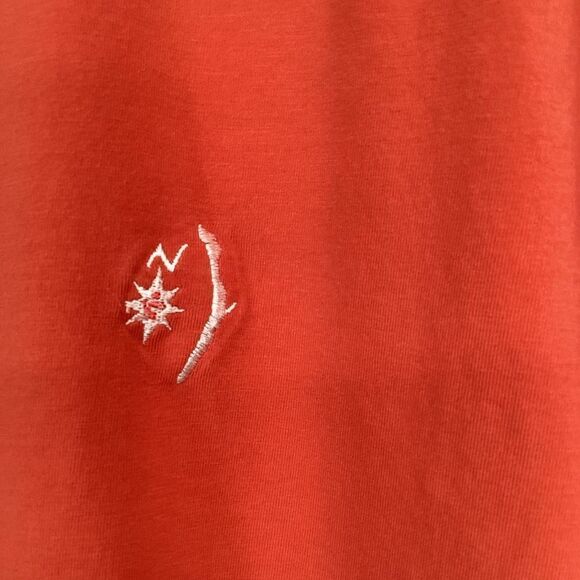 Men's Peter Millar Seaside Wash Cotton Polo Shirt orange medium - Picture 5 of 7